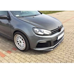 Накладка сплиттер на передний бампер Cupra Look на Volkswagen Golf VI R